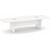 10' Classic Boat Shape Conference Table with Panel Base - White