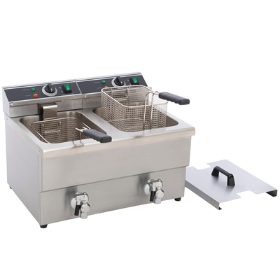 FSE DF-12L/2 Electric Countertop Deep Fryer with 25 Pounds Doubl