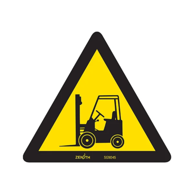 Forklift Sign - 6" x 6" - Vinyl - Pictogram