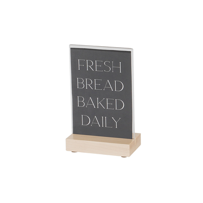 Cal-Mil 22361-46-71 4" x 6" Blonde Sign
