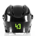 1 Color Custom Font Die Cut Number Decals - Hockey