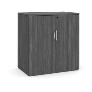 PL152 37" H STORAGE CABINET- COASTAL GRAY