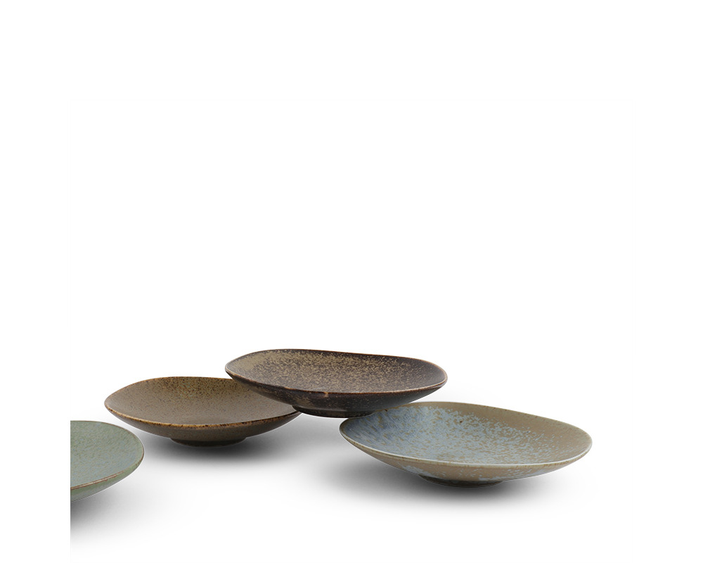 Pacific Forest Matte Plate Set 5-3/8"