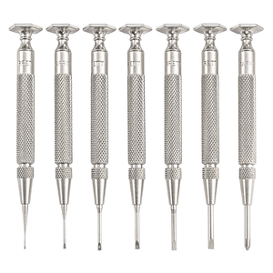 STARRETT S555Z-7 Jewellers' Screw Drivers, Set Of 7