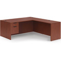 Classic L-Shape Desk 83" X 71" with Box/File Pedestal - Cherry