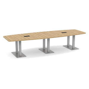 12ft Boat Shape, Palmer base Conference Table: ASPEN