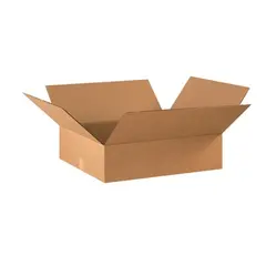 22 X 18 X 6" FLAT CORRUGATED CARTON 20/BD    22186