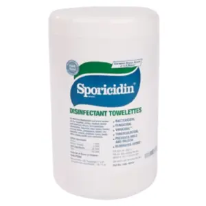 Sporicidal Towelettes  180  5"x8" canister