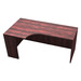 PL181L 66" PORKCHOP CREDENZA-LEFT- Mahogany