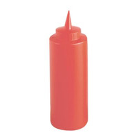 Thunder Group 8 oz Red Squeeze Bottle