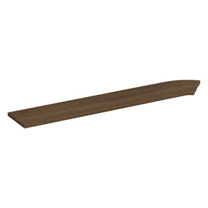 PBTC66L 66" CORNER TRANSACTION TOP LEFT - Modern Walnut