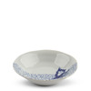 Bowl Blue & White Cat Ice Skating 5.25"
