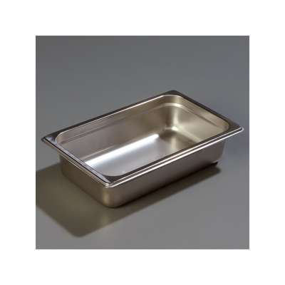 Carlisle 607142 Gauge Stainless Steel 1/4 Size 2-1/2" Deep Food 