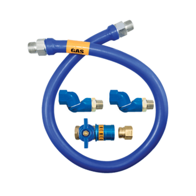 Dormont Manufacturing 1650BPCF2S48BX Dormont Blue Hose Gas Connector Hose Assembly 1/2" Dia.