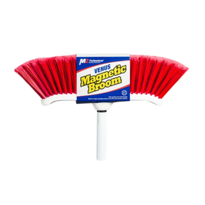 Broom Kit - 10.5" - Fine Sweep - PVC Bristles - Metal Handle