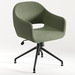CHK68091GRN0707 - SARON GUEST CHAIR - Green with 4 Prong base