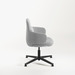 CHK73420 VIVA CLUB CHAIR w/ BLACK FIXED BASE - Ash Seat