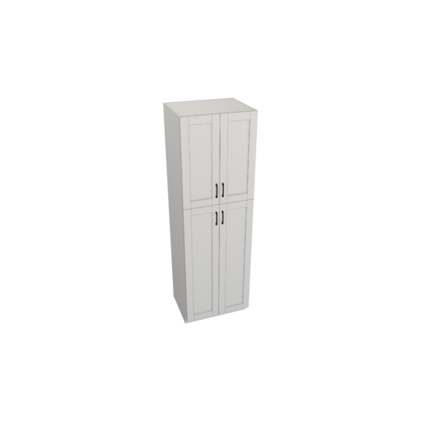 Hampton Pure White Box   Utility Cabinet Kit -30” X 96”H X 24”D