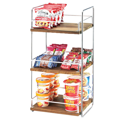 Cal-Mil 3704-3-49 13"W x 12"D x 26"H Mid-Century Merchandiser