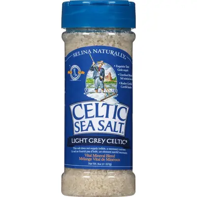 Light Grey Salt Shaker Jar 8 oz.