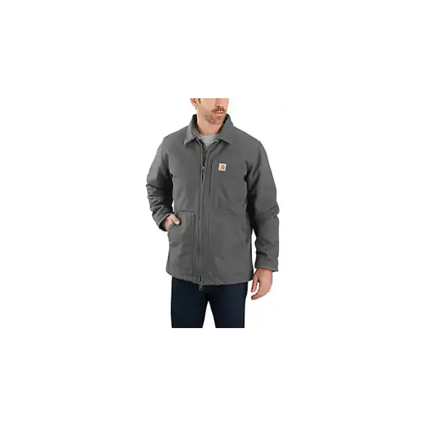 CARHARTT 104293 - Washed Duck Sherpa-Lined Coat - Gravel