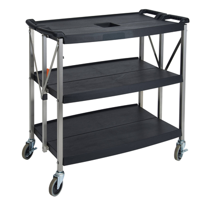 Winco UCF-3820K 3-Tier Folding Utility Cart
