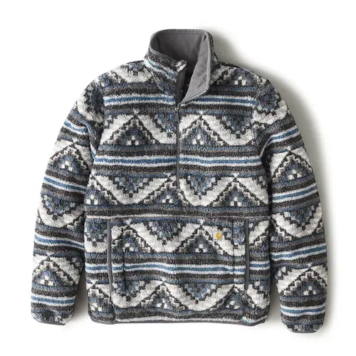 CARHARTT 106470 - Women's Loose Fit Fleece Pullover - 3 Warmest Rating - Yellowtrail Mountain Print Shadow