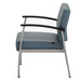 CHK32601 VITALITY MEDICAL CHAIR - Slate Blue, Silver Frame