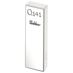 STARRETT RY .141 AA Rect. Ceramic Gage Block - .141 In., Grade AA