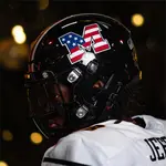 Patriotic Stars & Stripes American Flag Football Helmet Decals