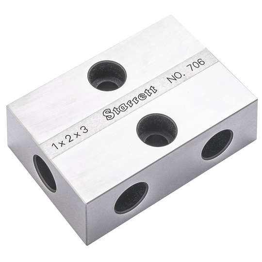 STARRETT 706AZ Inspection Block, Single, 1"X2"X3"