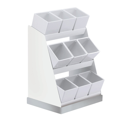 Cal-Mil 3018-55-15 12-1/4"W x 9"D x 15-1/2"H Luxe Condiment Display