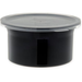 Carlisle 030003 0.6 Qt Black Classic Crocks w/Lids