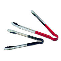 Matfer Bourgeat 071694 All-Purpose Stainless Steel Tongs, 9-1/2"