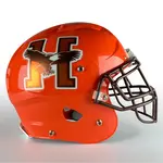 Matte Chrome Football Helmet Decals