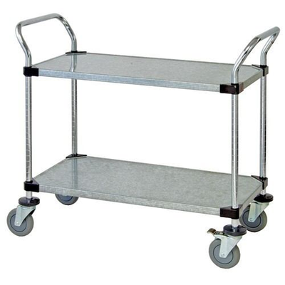 Quantum WRC-1848-2G 2 Solid Shelf Mobile Utility Cart