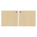 PL44LDLOCK - PAIR LAMINATE HUTCH DOORS W/LOCK - Maple
