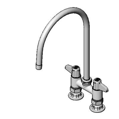 T&S Brass 5F-4DLS09 Equip Base Faucet 4"