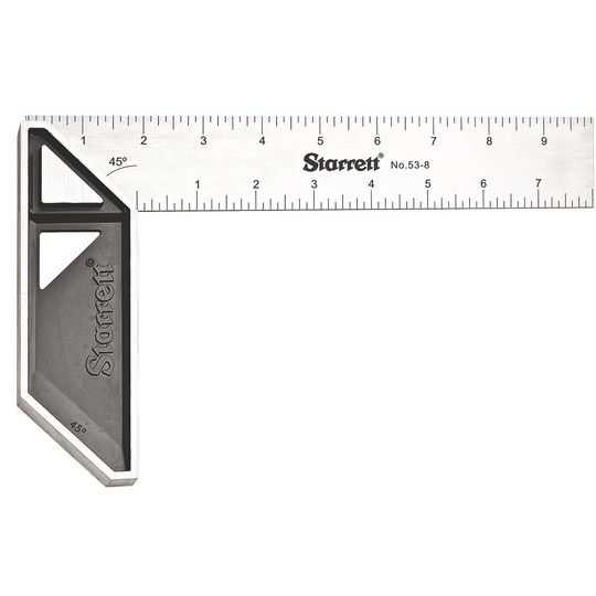 STARRETT K53-8-N 8'' Stainless Steel Carpenter's Try Square