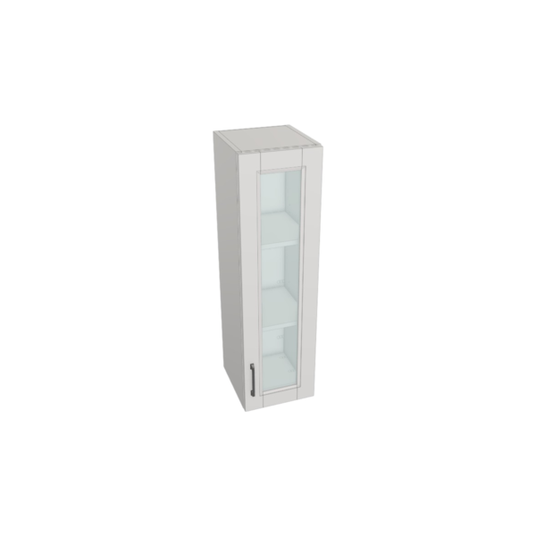 Vail Pure White Box  Glass Door Wall Cabinet Kit - 12”x 42” X 13”