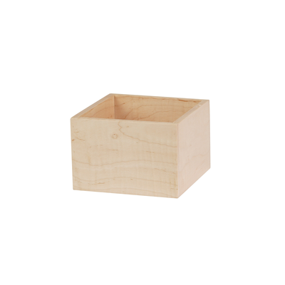 Cal-Mil 22313-4-71 6" x 6" x 4" Blonde Box
