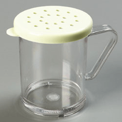 Carlisle Polycarbonate Dredges w/Yellow Cheese Lids