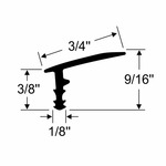 Window Push-In Track Edge Trim