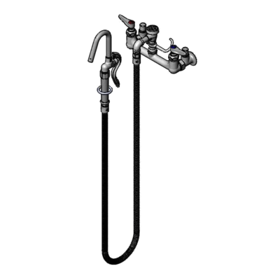 T&S Brass B-0610-JJ Pot Filler Faucet Splash Mount