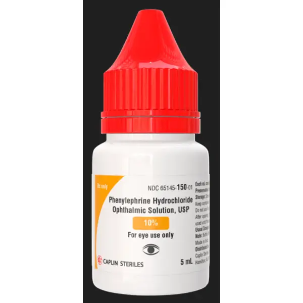 Phenylephrine 10%, 5ml Drops Caplin NDC 65145015001