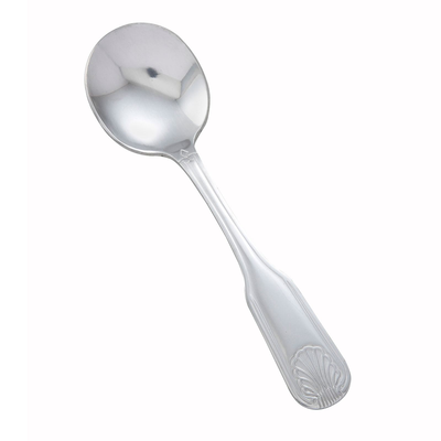 Winco 0006-04 6-3/8" Bouillon Spoon 