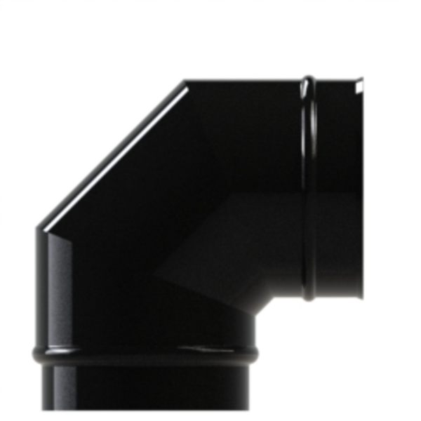 150mm VE 90 Degree Elbow Gloss Black