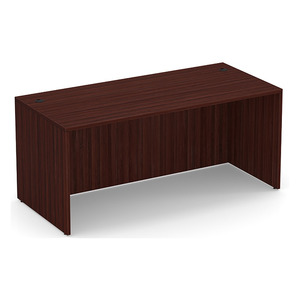 PL102 66"W x 30"D DESK SHELL - Mahogany
