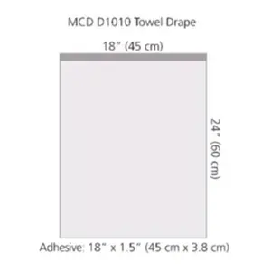 Drape Towel 18" x 24" Sterile 10/bx  D1010