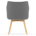 CHK77588GRY4111 - Hady Guest Chair with Natural Wood Base